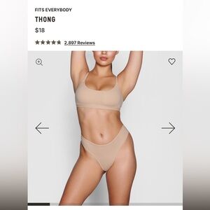 SKIMS fits everybody thongs 3 pack
